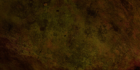 background of oxidised copper metallic in dark brown color tone. old brown metallic rusty texture...