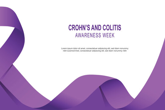 Crohns and Colitis Awareness Week background.