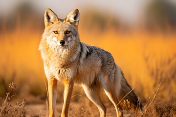 Simplicity and Elegance: Minimalistic Coyote Photography for Nature Enthusiasts
