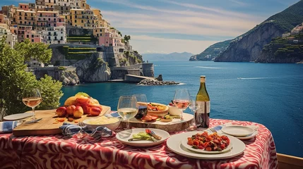 Zelfklevend Fotobehang Beautiful view of Amalfi Coast, Italy  © ALI
