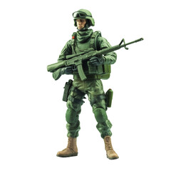 Toy soldier with rifle 