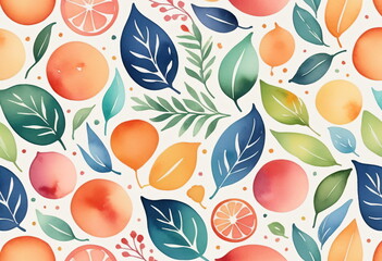Stand Alone: Watercolor-Style Brushstrokes in a Pattern