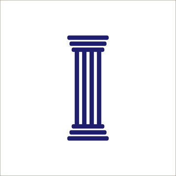 Pillar Icon. On white background.