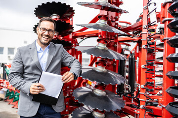 Professional dealer selling farming equipment and agricultural machines.