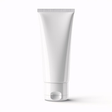 recommend clip art: Blank White cosmetic tube pack Of Cream Or Gel. Ready for your package design. isolated on white background - realistic photo image - with clip path