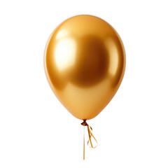gold balloon isolated on white