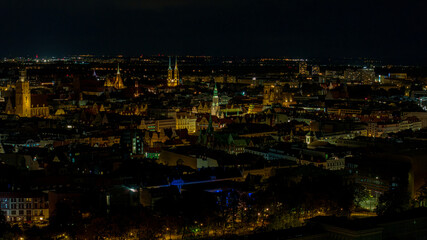 Fototapeta na wymiar Wroclaw nocą Polska