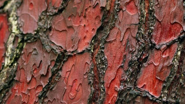 Pine Tree Bark Texture Background. Decorative Texture Of Pine Bark. Peeled Off Bark. Pan.