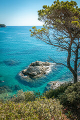 Fototapeta premium Lloret de Mar spanish holiday location in a warm sunny summer day