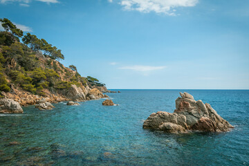 Lloret de Mar spanish holiday location in a warm sunny summer day