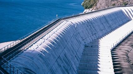 Aerial view of the Plover Cove Reservoir, located within Plover Cove Country Park, Hong Kong