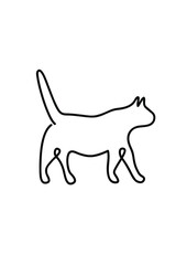 Line art of a pet