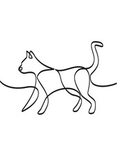 Line art of a pet
