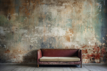 antique sofa in room