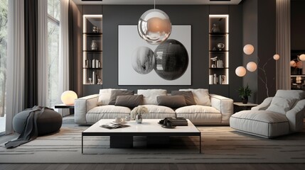 modern living room  generated by AI