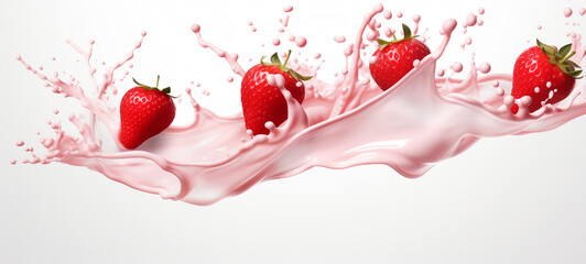 fantasy strawberry cream pink white 