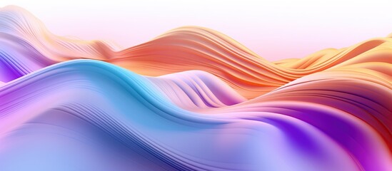 Modern dynamic colorful lines wave flow background. AI generated