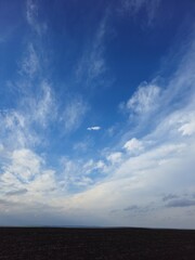 Fototapeta na wymiar A blue sky with clouds