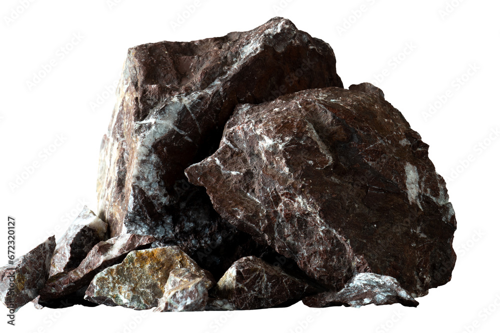 Poster piles of isolated rocks element