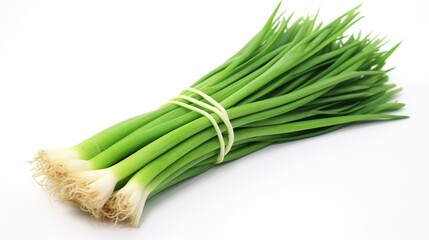 fresh green onions  generated by AI