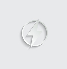 electrical icon danger  vector icon 