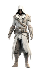 3D Gaming cartoon hero character  transparent background 58