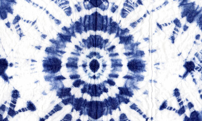 Blue wallpaper circle in middle  tie-dye background illustration.