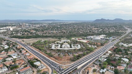 Fototapeta na wymiar Mass Media complex in Gaborone, Botswana, Africa