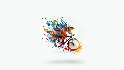 Realistic Bicycle. Journey Bike Isolated On Clean Background. Bicycle And Bike Symbols.