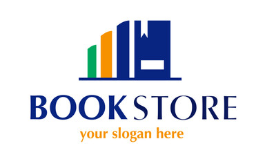 Book store symbol color style isolated on background vector 10 eps