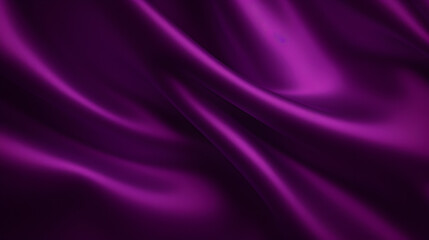 Abstract black purple magenta background. Silk satin. Plum color. Gradient. Dark elegant background with space for design. Soft wavy folds. Christmas, valentine.