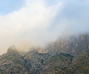 Fototapeta premium Wilderness Ridge Above McKittrick Canyon, Guadalupe Mountains National Park, Texas, USA
