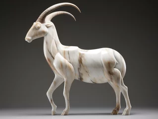 Meubelstickers A Marble Statue of an Antelope © Nathan Hutchcraft