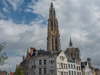Fototapeta na wymiar Die belgische Stadt Antwerpen