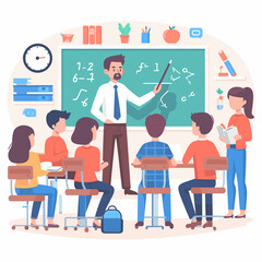 Vibrant Learning: Flat Designed Teaching Moment