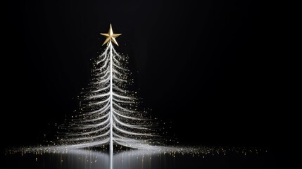 new year and christmas background abstract tree.