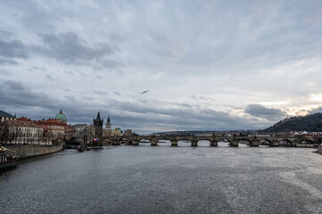 Fototapeta premium In der schönen Stadt Prag. 