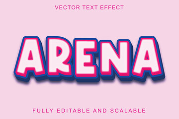 Arena 3d text effect