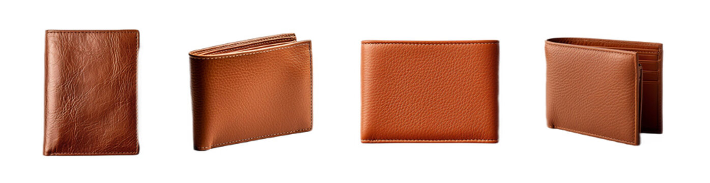 wallet set, flat layout, png