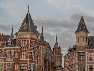 Fototapeta premium Die Hafenstadt Antwerpen in Belgien