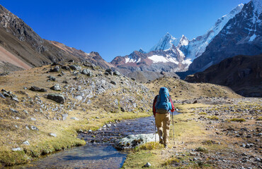 Fototapeta premium Hike in Cordillera