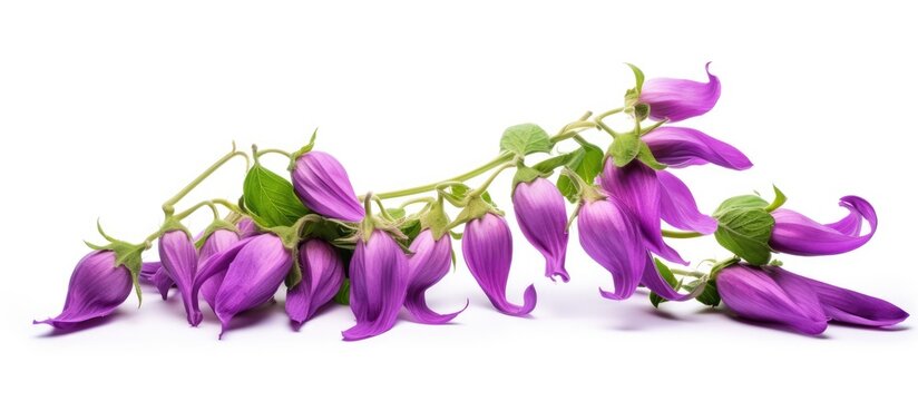 A purple form of the plant species pisum sativum