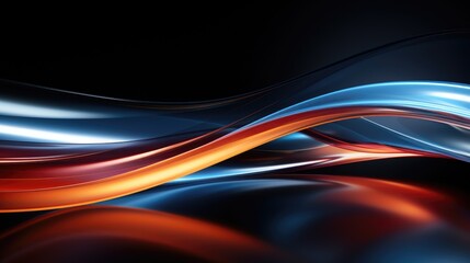 Abstract futuristic background with glod glowing neon moving high speed wave lines and bokeh lights.