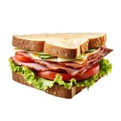 non-veg sandwich isolated on transparent background, png