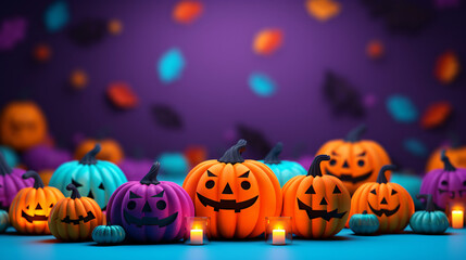 Cute and Colorful Halloween Empty Mockup