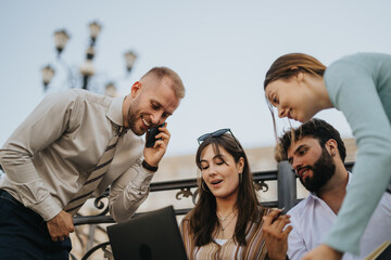 Business partners collaborate to launch products successfully, while managing the supply chain,...