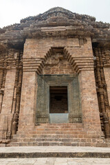 Naklejka premium Ancient Indian architecture Konark Sun Temple in Odisha, India. This historic temple was built in 13th century. This temple is an world heritage site.