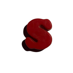 3D concept alphabet letter elements with a transparent background