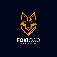 Wolf logo design vector, Wolves head logo design template for a gaming logo 
