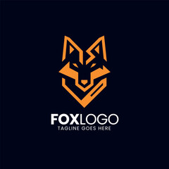 Obraz premium Wolf logo design vector, Wolves head logo design template for a gaming logo 
